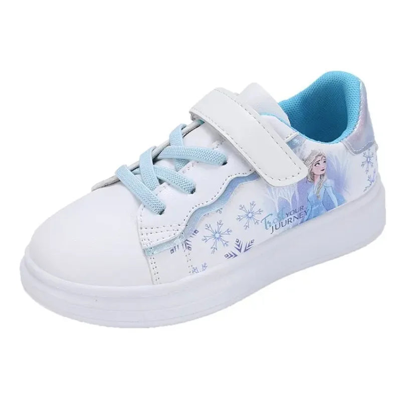 Disney Kids Girls Shoes fashion Children Sneakers Girls Elsa Frozen Princess Casual Sport Shoes Student Shoes Teen Shoes