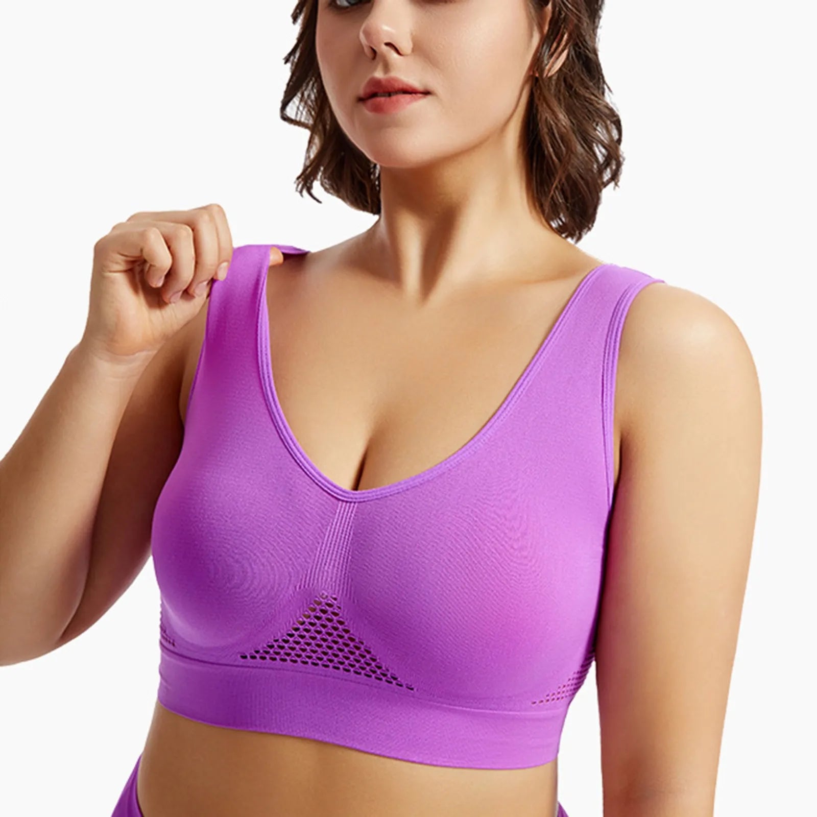 Women’s High Support Sports Bra – Shockproof Beauty Back Yoga & Running Fitness Vest with Soft Anti-Sagging Support