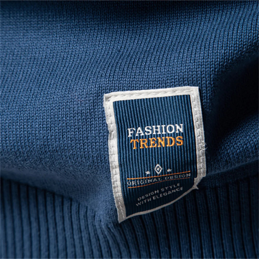 Men's Solid Cotton Crew Neck Knitted Pullover Sweaters Casual Fashion Classic Sweater for Men