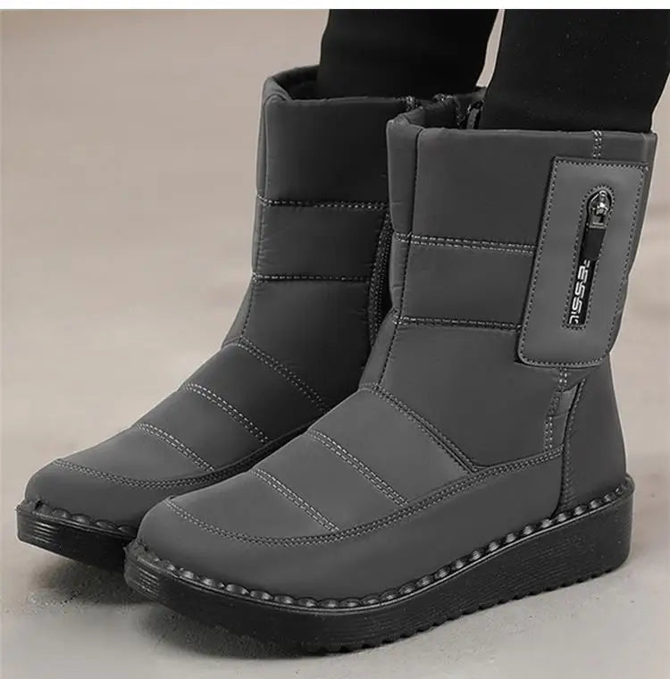 Boots Women Snow Plush Women's Boots Platform Women Shoes Casual Keep Warm Shoes Woman Flat Soft Winter Shoes Botas Mujer