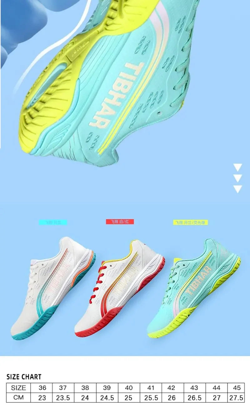 Lightweight Table Tennis Shoes for Men & Women – Breathable Anti-Slip Ping Pong Sports Sneakers