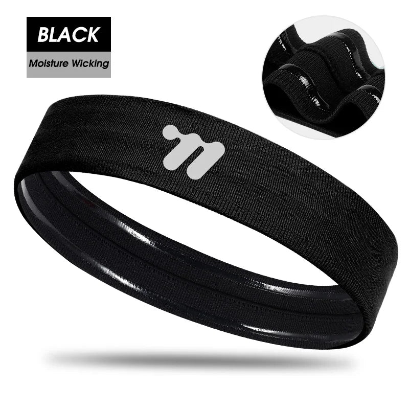 Sport Sweatband Moisture-Wicking Breathable Elastic Headband Fitness Gym Running Basketball Cycling Headscarf
