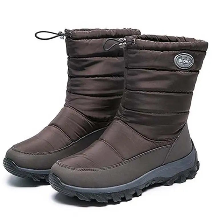 Women Boots Snow Plush Ladies Shoes Waterproof Women Shoes Zipper Boots Ladies Keep Warm Soft Botas Mujer Women's Winter Shoes