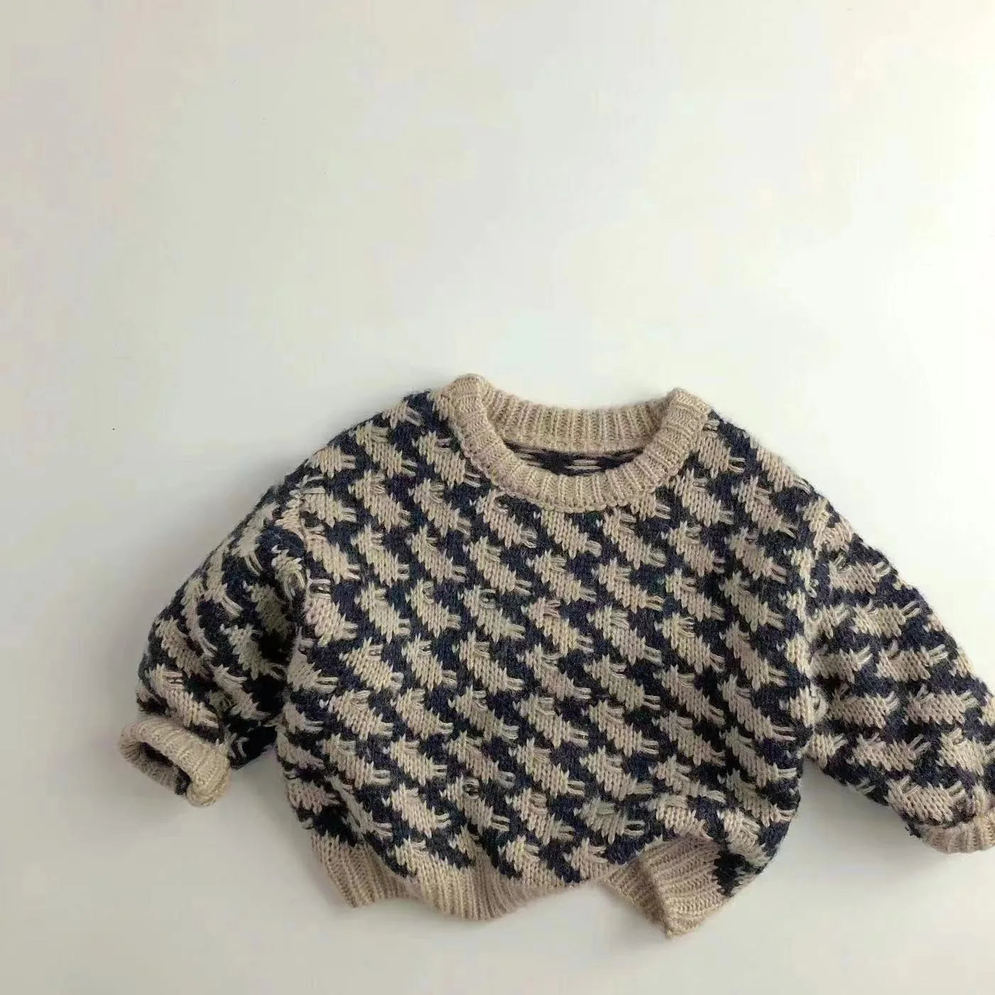 Autumn New Kids Clothing Boys Girls Sweaters Warm Knit Pullover 1-6 Years Unisex