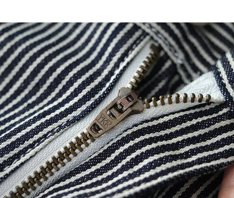 3903# Spring New American Retro Denim Carpenter Cargo Jeans Heren 100% Katoen Gewassen Losse Casual Multi-pocket Rechte Broek