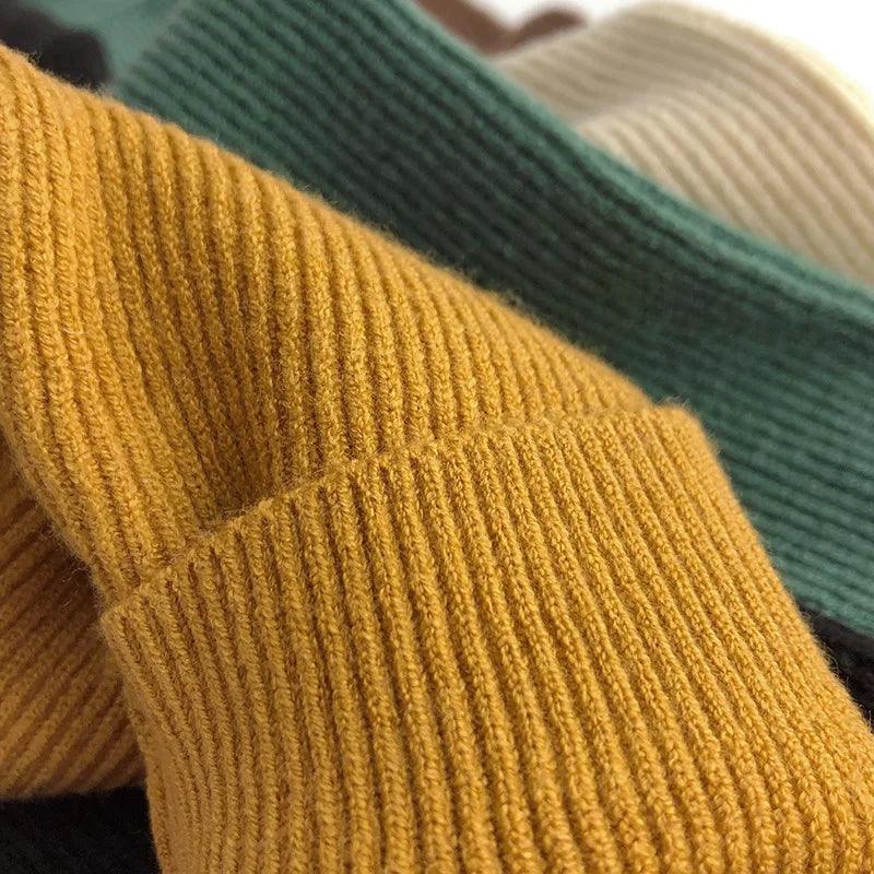 Kids Sweaters Half Turtleneck Girls Base Sweaters 5 Colours Girls Boys Knit Pullover 1-6Y Unisex