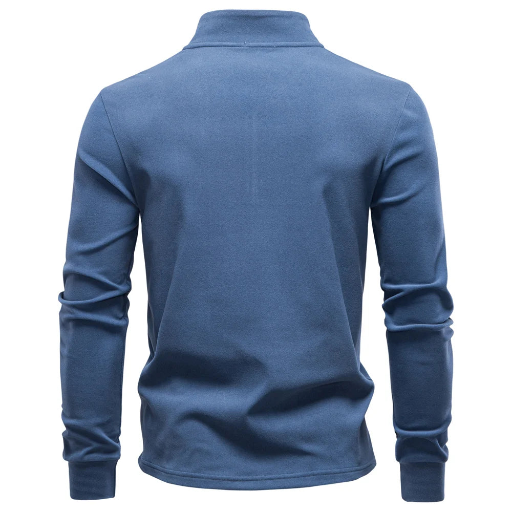 Men's Solid Colour Zipper Soft Shell Long Sleeve Sweatshirt Breathable Warm Pullover Casual Streetwear Jacket‌ For Men
