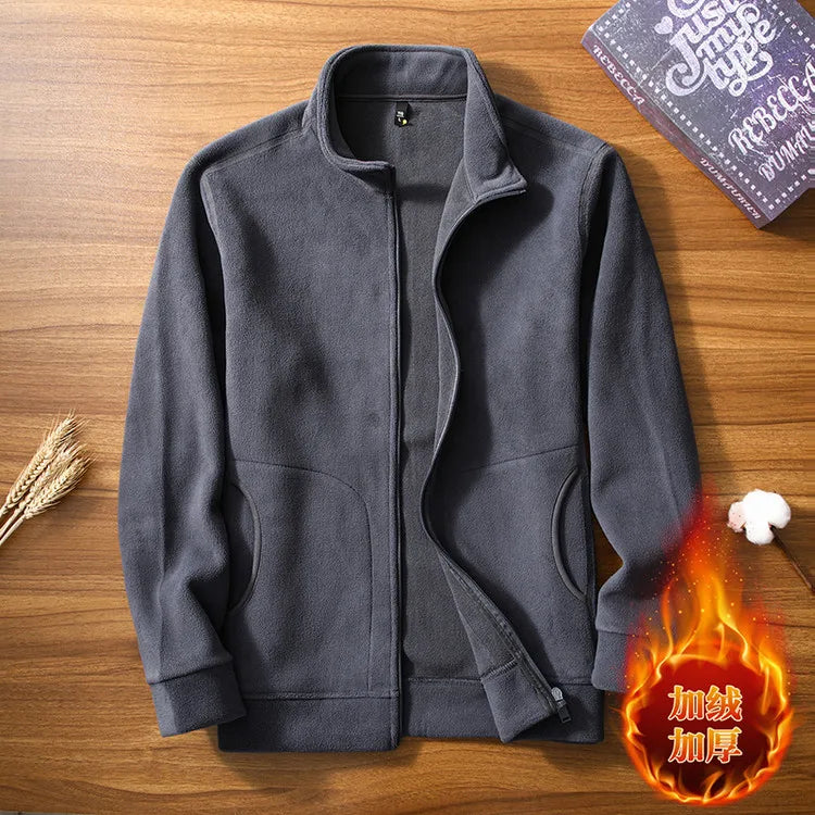 Men's Winter Premium Fleece Jacket - Soft & Warm Top-Ranked Male Essential Casual Top