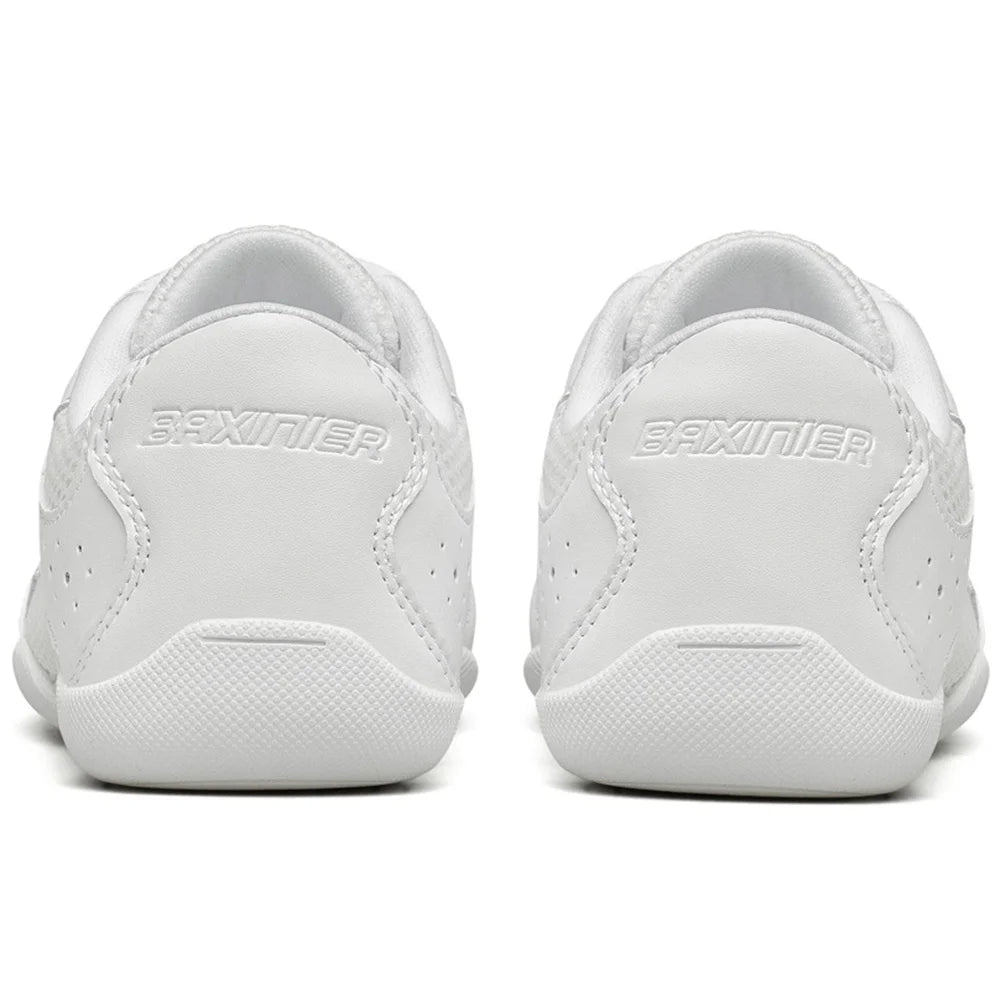Girls White Cheerleading Shoes Lightweight Youth Cheer Competition Sneakers Kids Breathable Training Dance Tennis Shoes