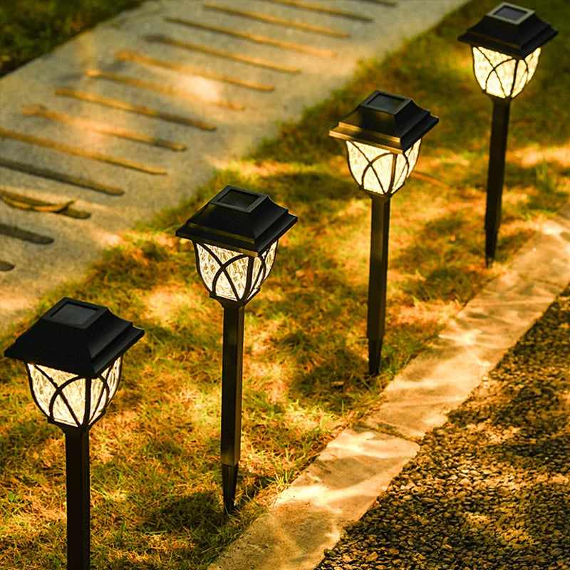 1-10 Pack Solar Yard Lights Bright Lawn Lights Outdoor Waterproof Led Solar Pathway Lights Landscape Path Lights