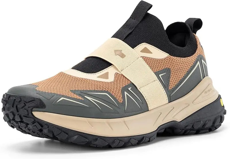 Men's Widened Hiking Walking Shoes Slip-On Comfortable Orthopaedic With Arch Support Non-Slip Sports Shoes For Travel