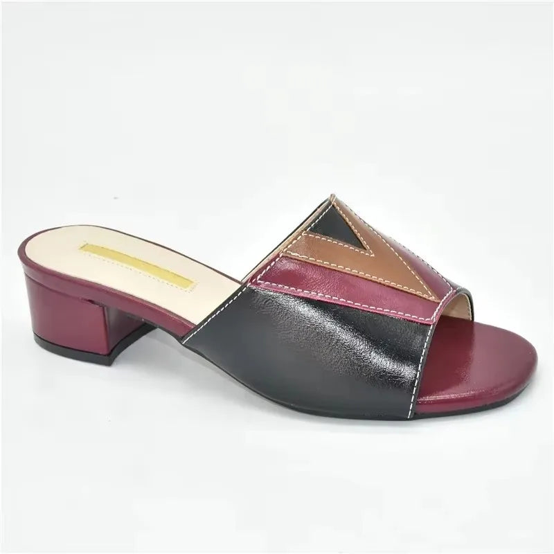 Fashion Shoes for Women Sandals Wedding Shoes Bride Pumps Women Shoes Mixed Color Low Heels Plus Size Ladies Shoe and Sandals