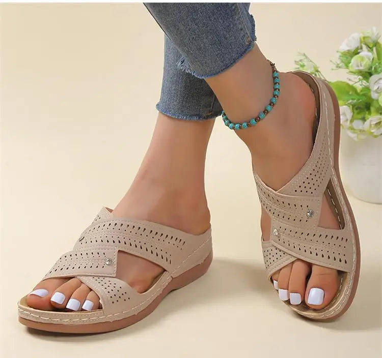 Summer Woman Shoes Sandals Non-Slip Women Shoe Slides Shoes For Women Wedge Shoes Woman Plus Size Women Slippers Female Footwear
