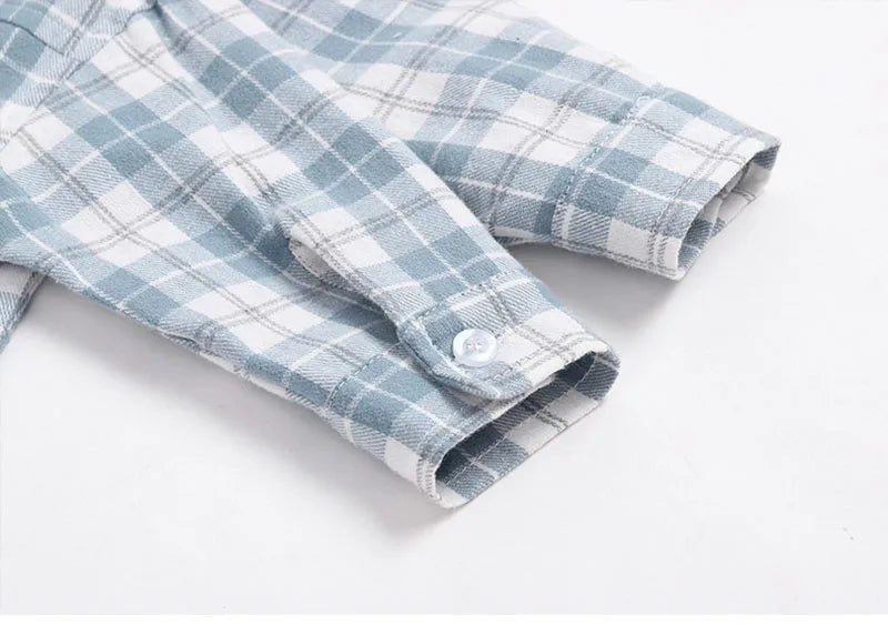 Nieuwe lente kindershirt meisjes jongens dunne stijl kleur blok rooster blouse kinderen baby losse bovenkleding 1-6 jaar unisex