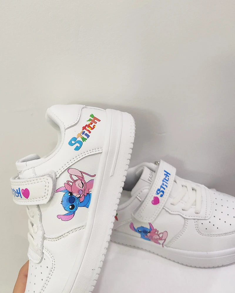 Stitch Shoes Sneakers For Children Student Casual Basketball Shoes Kid Sneakers Girls Boys Running Fashion Sports Shoes Gift