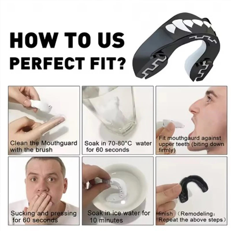 Kids & Youth Sports Mouth Guard – MMA, Boxing & Taekwondo Dental Protection Guard for Combat Training