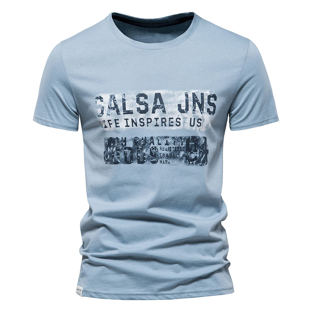 Fashion Designer Cotton T Shirt Men Short Sleeve Casual Sport Summer Tops Tee Shirts Brand Quality Men Clothing