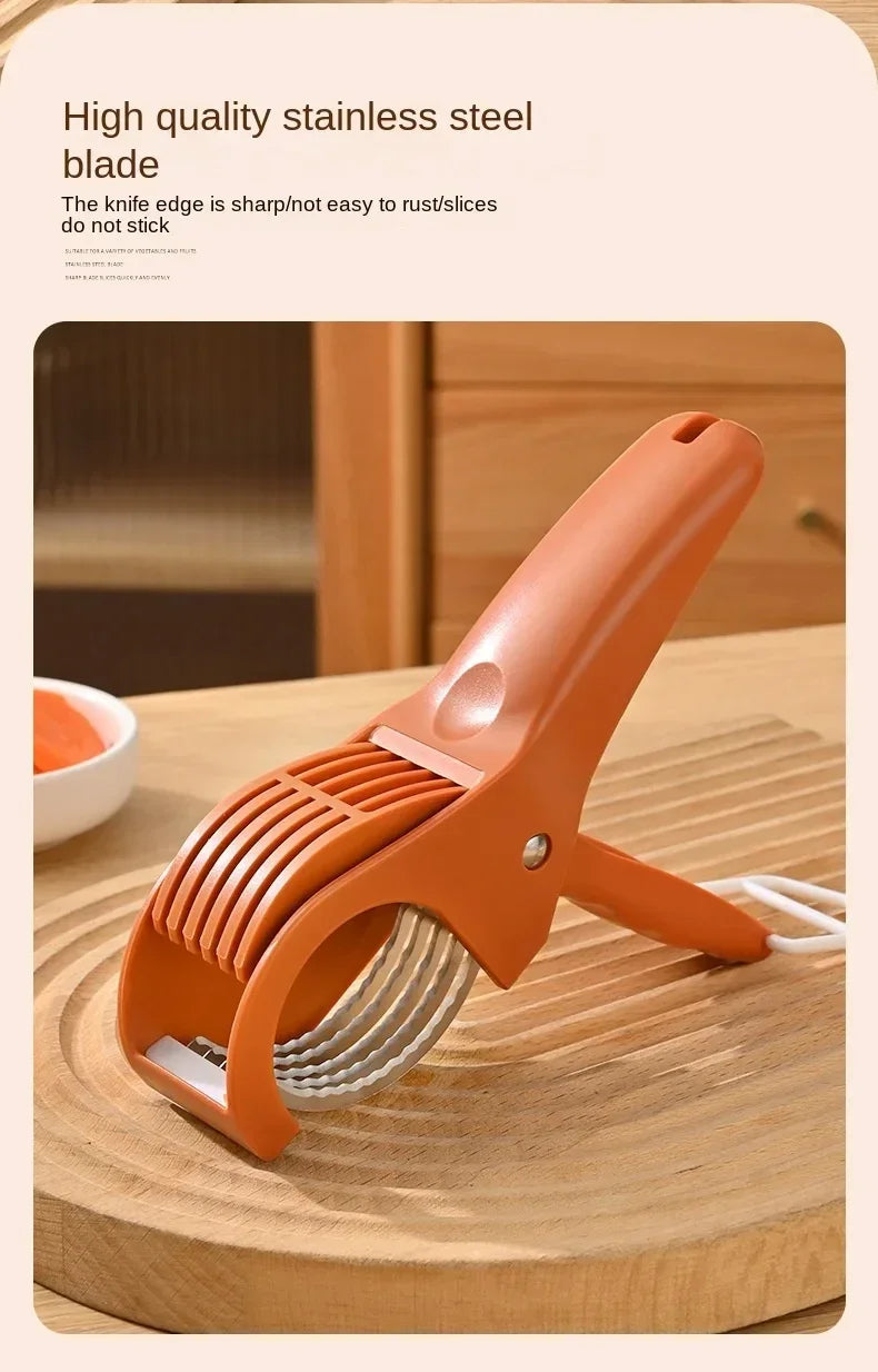 Kitchen Tools Stainless Steel Vegetable and Fruit Slicer Multi Functional Salad Slicer Kitchen Accessories