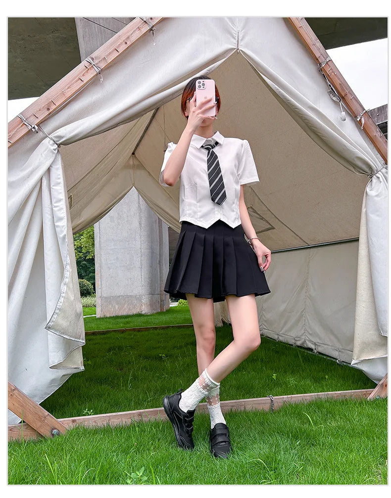 Studentensneakers Unisex Witte Schoenen Magic Buckles Lichtgewicht Koppelsschoenen voor Sport School Dans Hardlopen