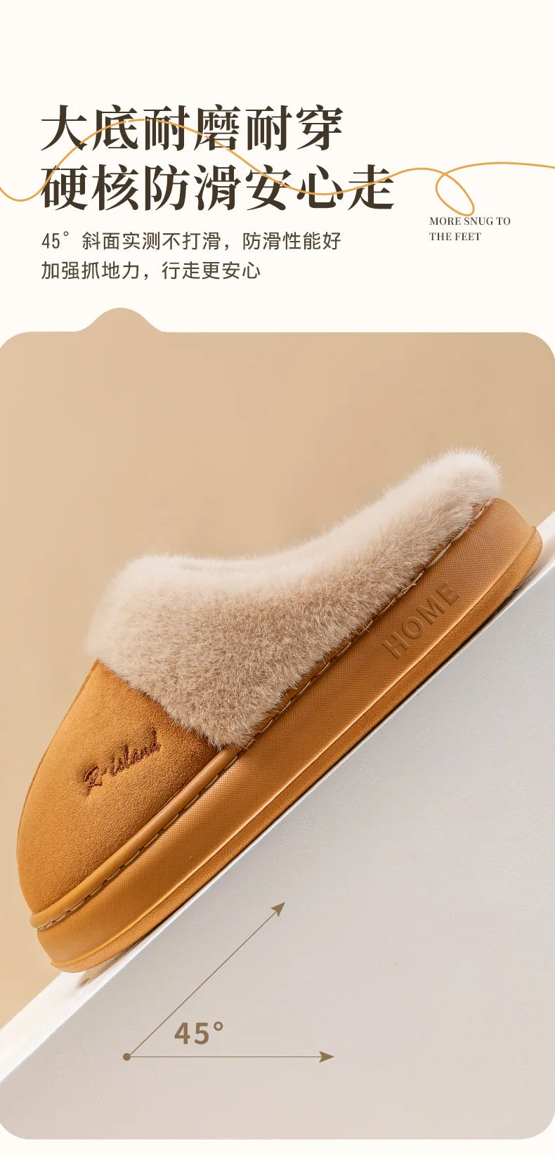 Women's Winter Warm Fuzzy Platform Slippers Suitable As Leisure Indoor and Outdoor Slides Slip On Cosy Fluffy Ladies' Snow Boots