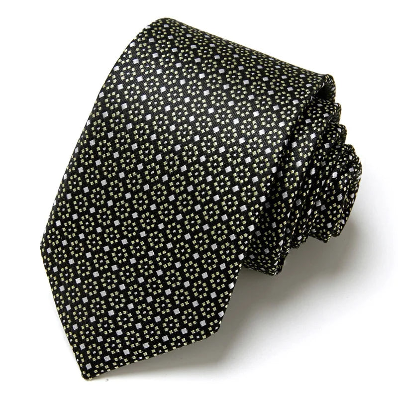 Men's Business Neckties Men's Stripe Plaid Floral Blue Wedding Ties Jacquard Woven Men Neck Jacquard Ties Vintage Accessories