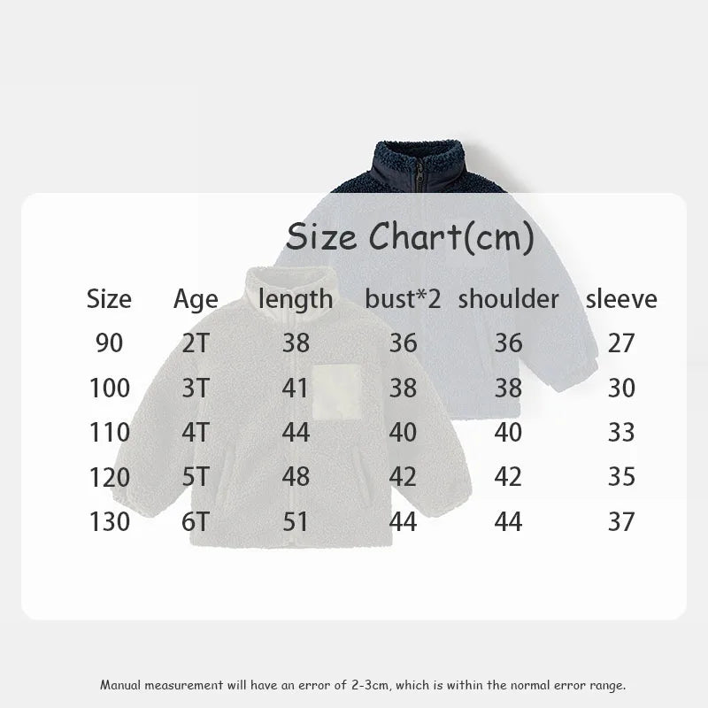 Herfst- en winterjas voor jongens, dikke jas met babydeeltjes, fluweel, opstaande kraag, top, trendy kinderkleding voor jongens van 1-6 jaar