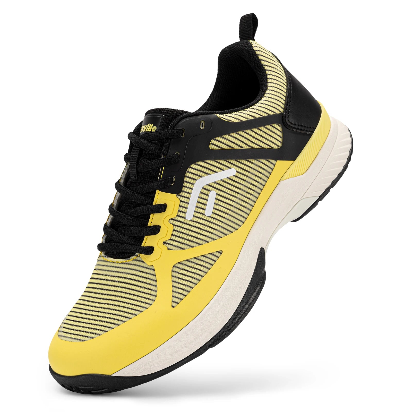 Men's Wide Pickleball And Full Court Tennis Sneakers with Arch Support - Lightweight Non-Slip Sports Shoe