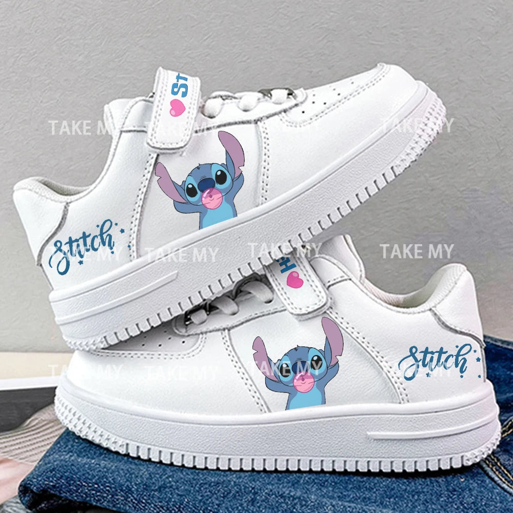 Stitch Shoes Sneakers for Children Student Casual Basketball Shoes Kid Sneakers Girls Boys Running Fashion Sports Shoes Gift