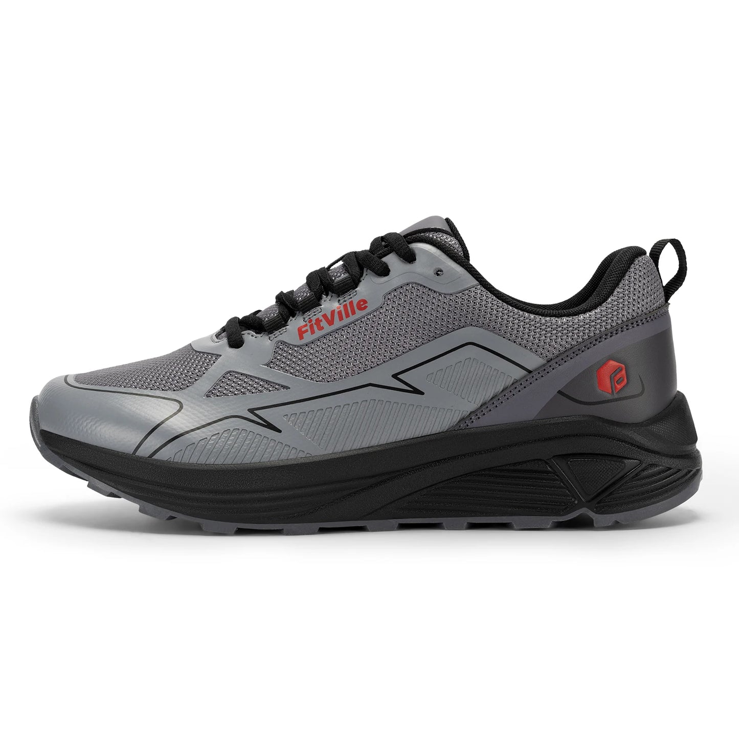 Non-Slip Trail Running Shoes Men's Sneakers Extra Wide Lightweight for Male Swollen Feet Arch Support Pain Relief