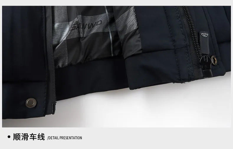 Men's Top Grade Designer Winter Brand Parka Jacket Casual Fashion Windbreaker Hooded Thick Bubble Male Coats