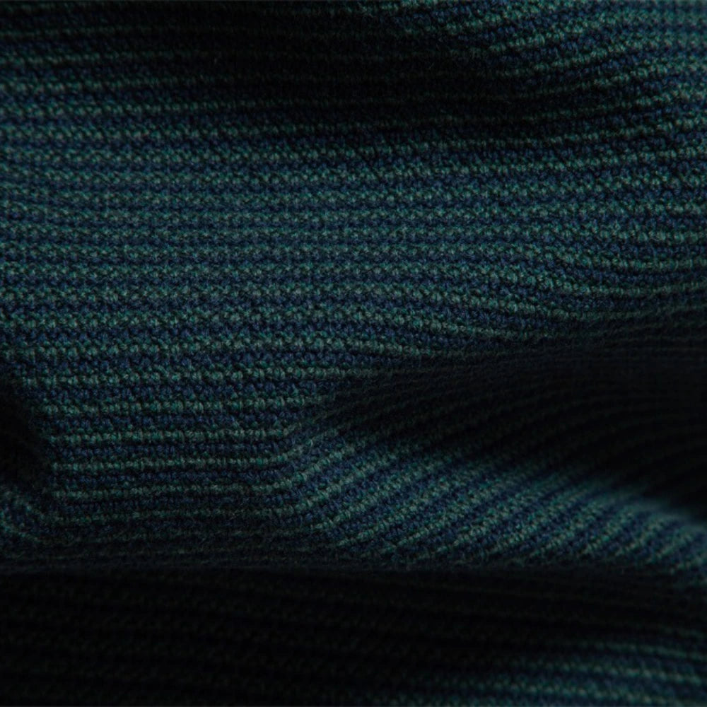Men's Striped Sweater Solid Colour Knitted Pullover Warm Luxury Cotton Autumn Winter Casual Turtleneck Men's Sweaters