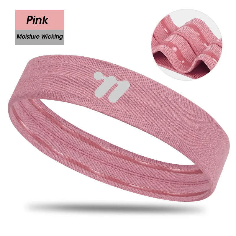 Sport Sweatband Moisture-Wicking Breathable Elastic Headband Fitness Gym Running Basketball Cycling Headscarf