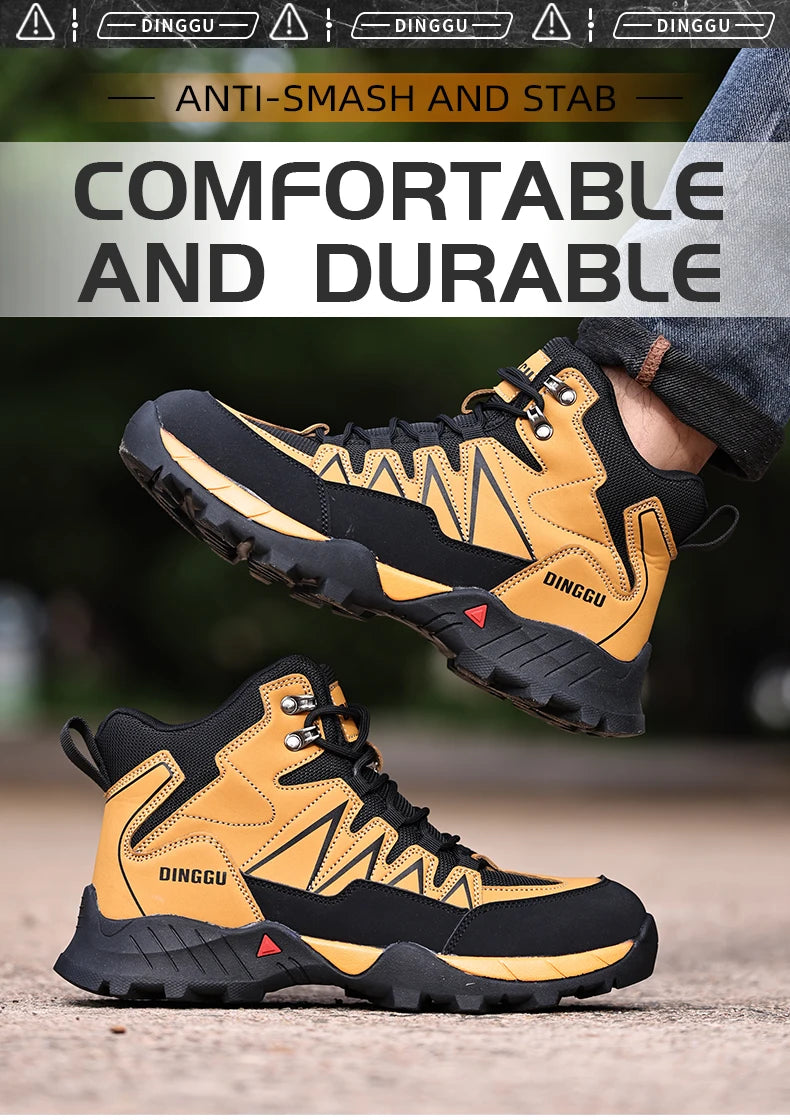 EOCENE Industrial Safety Boots – Steel Toe Slip-Resistant Work Boots with Puncture Protection & Anti-Fatigue Comfort