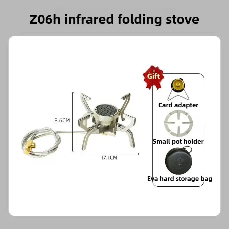 Outdoor Infrared burner Outdoor mini Stove Camping Cooking Ultralight Folding Mini Burner Camp Cooking Supplies