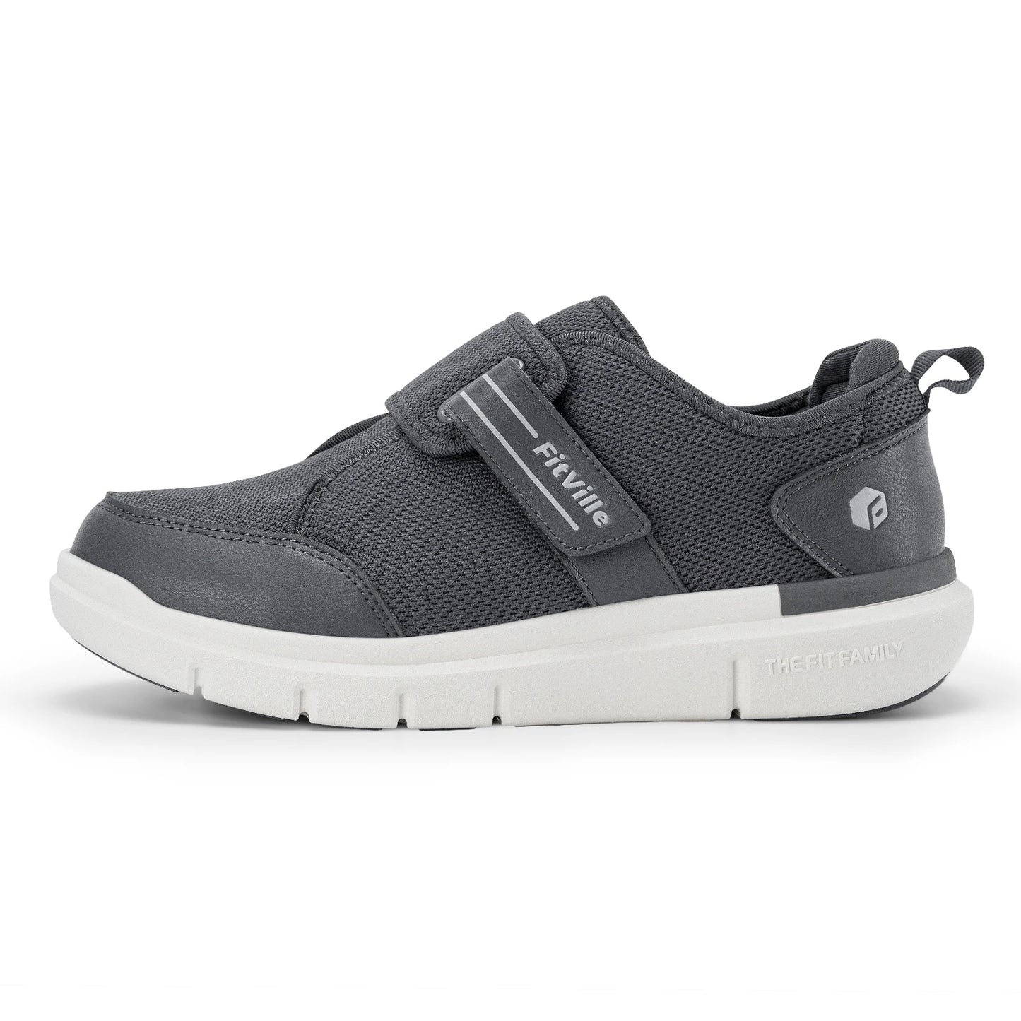 Diabetic Shoes for Men's Extra Wide, Hook, and Loop Walking Shoes for Elderly for Swollen Foot Pain Relief Neuropathy