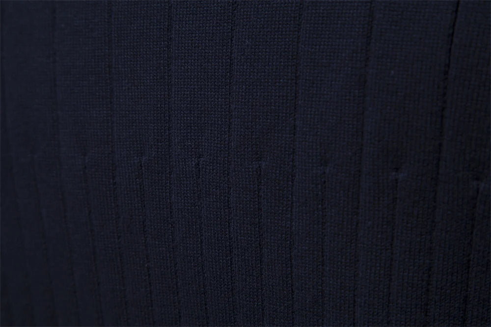 Men's Autumn Quarter Zipper Mock Neck Pullover Sweaters For Men Quality Warm Winter Cotton Knitted Men's Sweaters