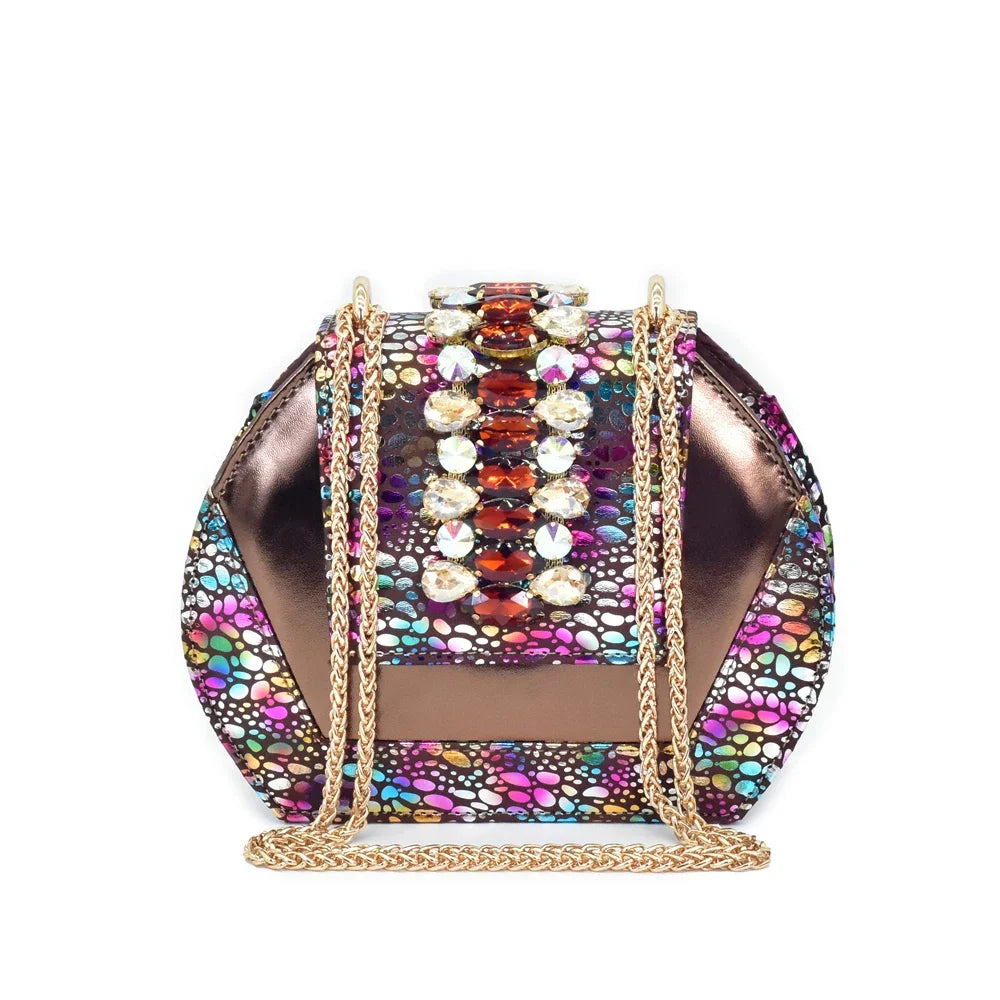 2025 Women Party Italian-Nigerian Shoe and Bag Set Decorated with Rhinestone Suitable for Wedding