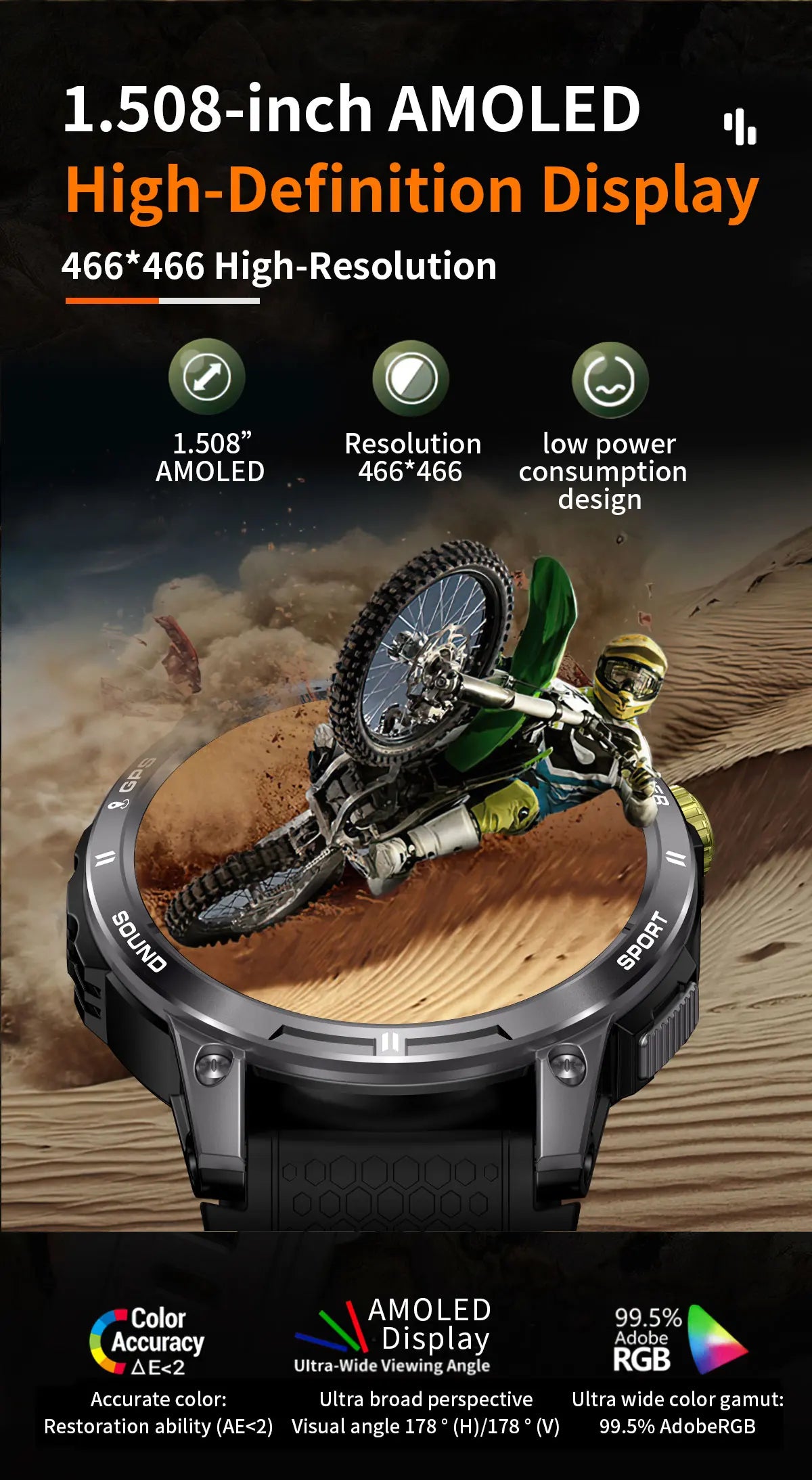 2025 Nieuwe GPS Sport Smart Watch Mannen Waterdichte Fitness Tracker Bluetooth Call 400MAH Batterij Armband Smartwatch Voor Vrouwen - Compatibel met Xiaomi IOS