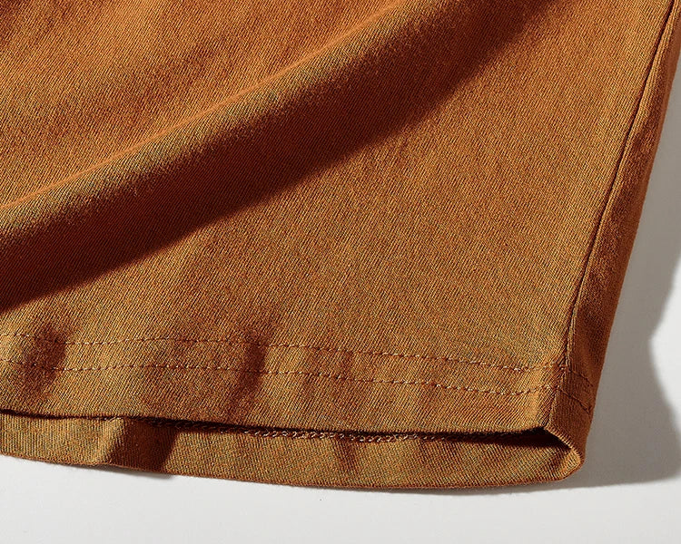 2023 Summer New American Retro Sleeveless O-neck Solid T-shirt Men's Fashion 100% Cotton Washed Old Casual Sports Vest Tops