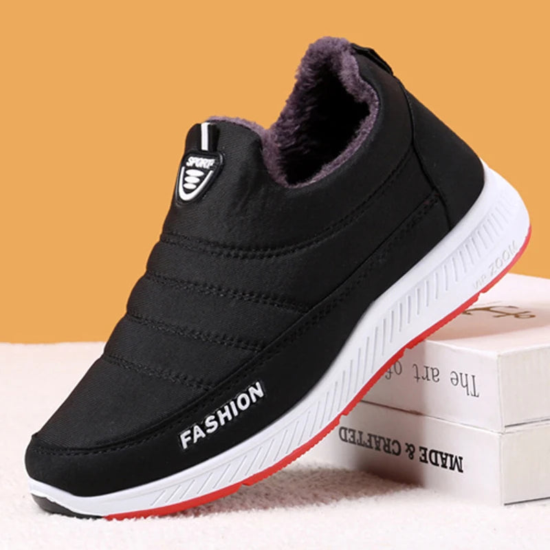 Snow Boots Woman 2025 Trend Woman Shoes Slip On Women Shoes Fur Platform Ankle Boots Flat Winter Boots Women Botas Mujer