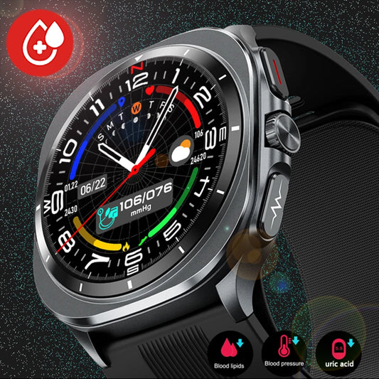 2025 Gezondheidstracker Smartwatch Luchtpomp Airbag Echte bloeddruk Gezondheidsmeting Smartwatch Mannen Vrouwen Bloedzuurstof BT Oproep