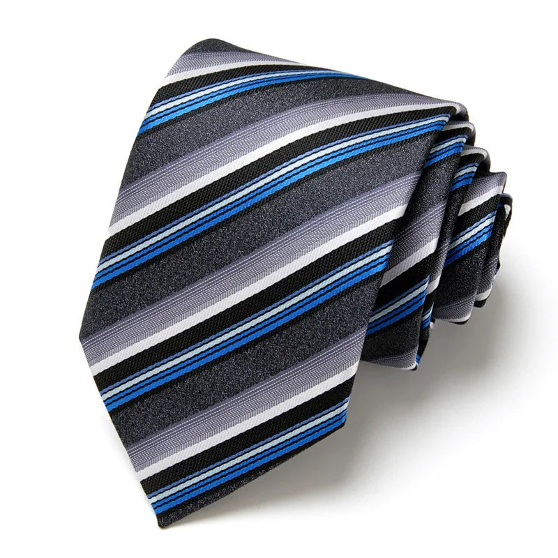 Men's Business Neckties Men's Stripe Plaid Floral Blue Wedding Ties Jacquard Woven Men Neck Jacquard Ties Vintage Accessories