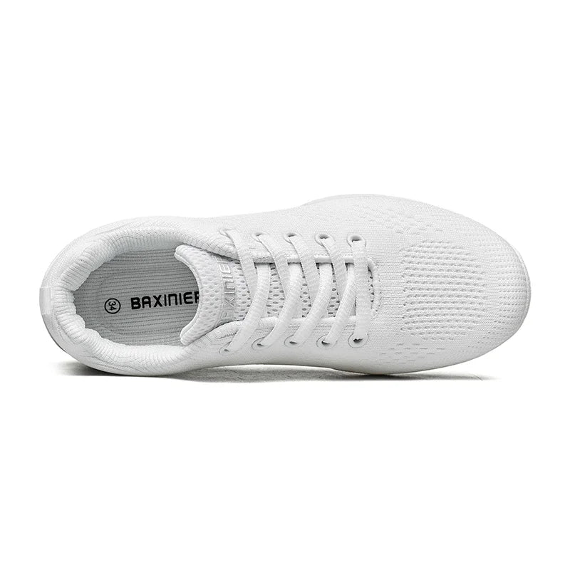 White Cheerleading Dancing Sneakers for Youth Girls Lightweight Perfect for Athletic Training Tennis Walking and Cheer
