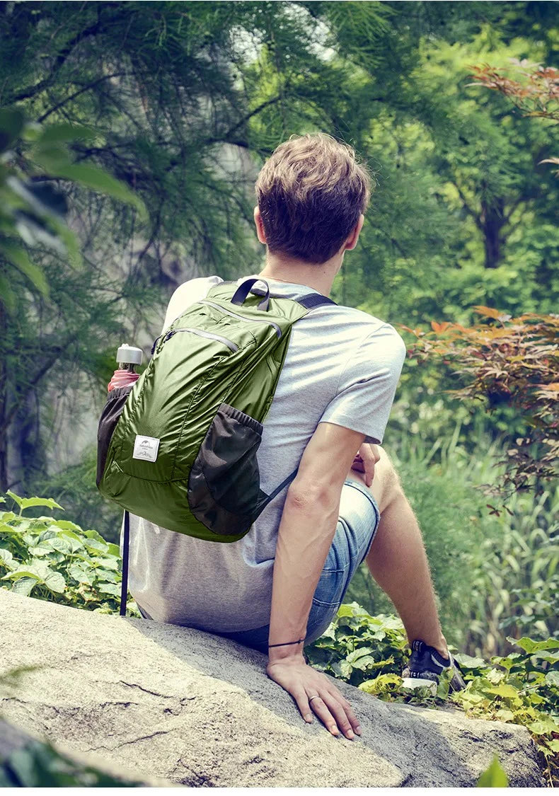 Camping Backpack 18L Capacity Portable Foldable Waterproof Shoulder Bag Men Women Outdoor Travel Hiking Backpack