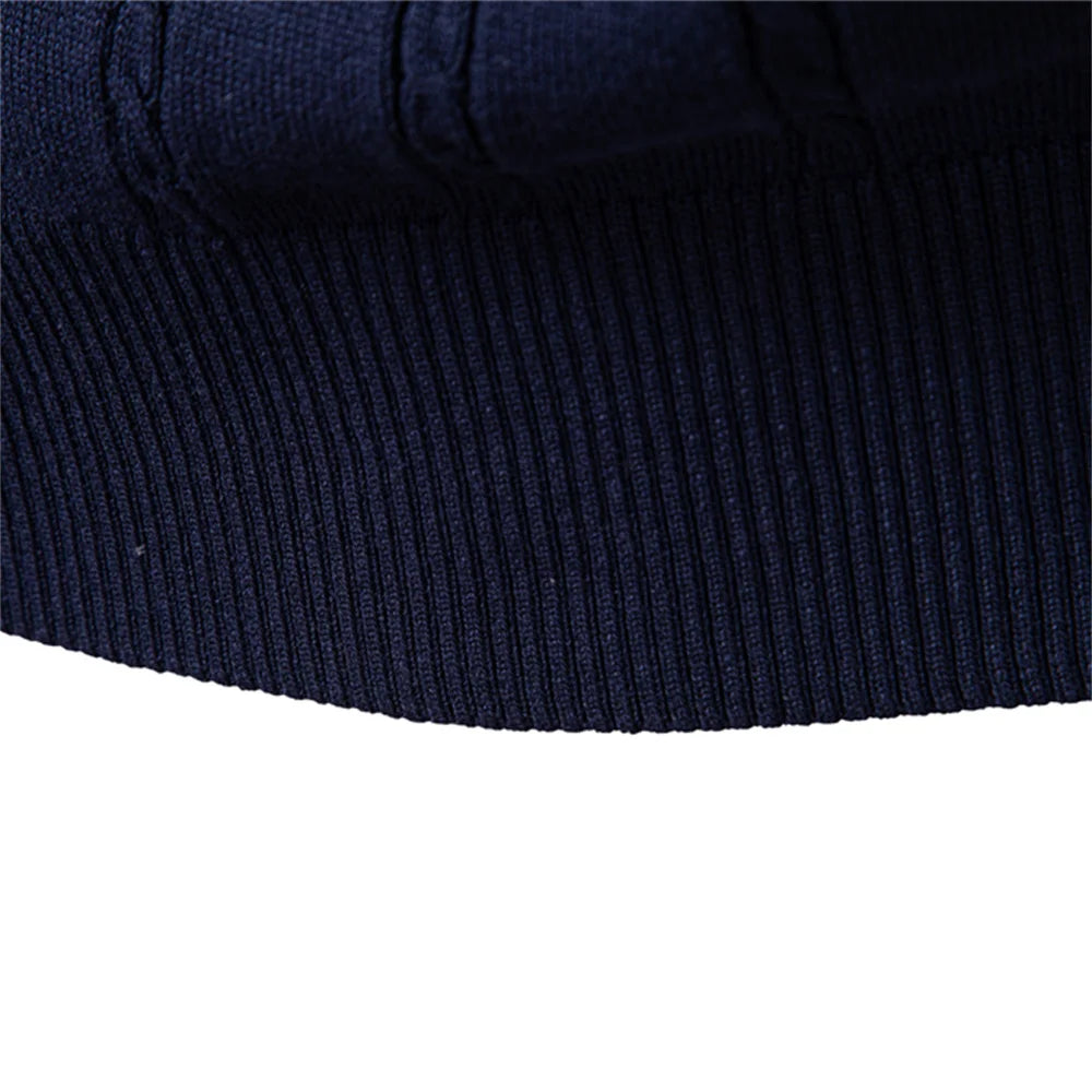 Men's Solid Colour V-Neck Knitted Vest Sleeveless Casual Warm Versatile Sweater Male Vest‌