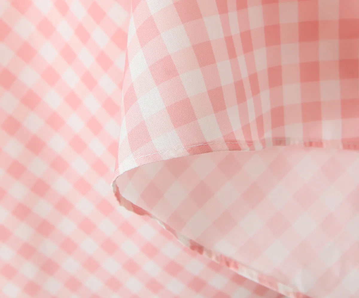 Summer Women Sexy Backless Pink Plaid Halter Dress Low Waist Elegant Party Dresses Holiday Robe