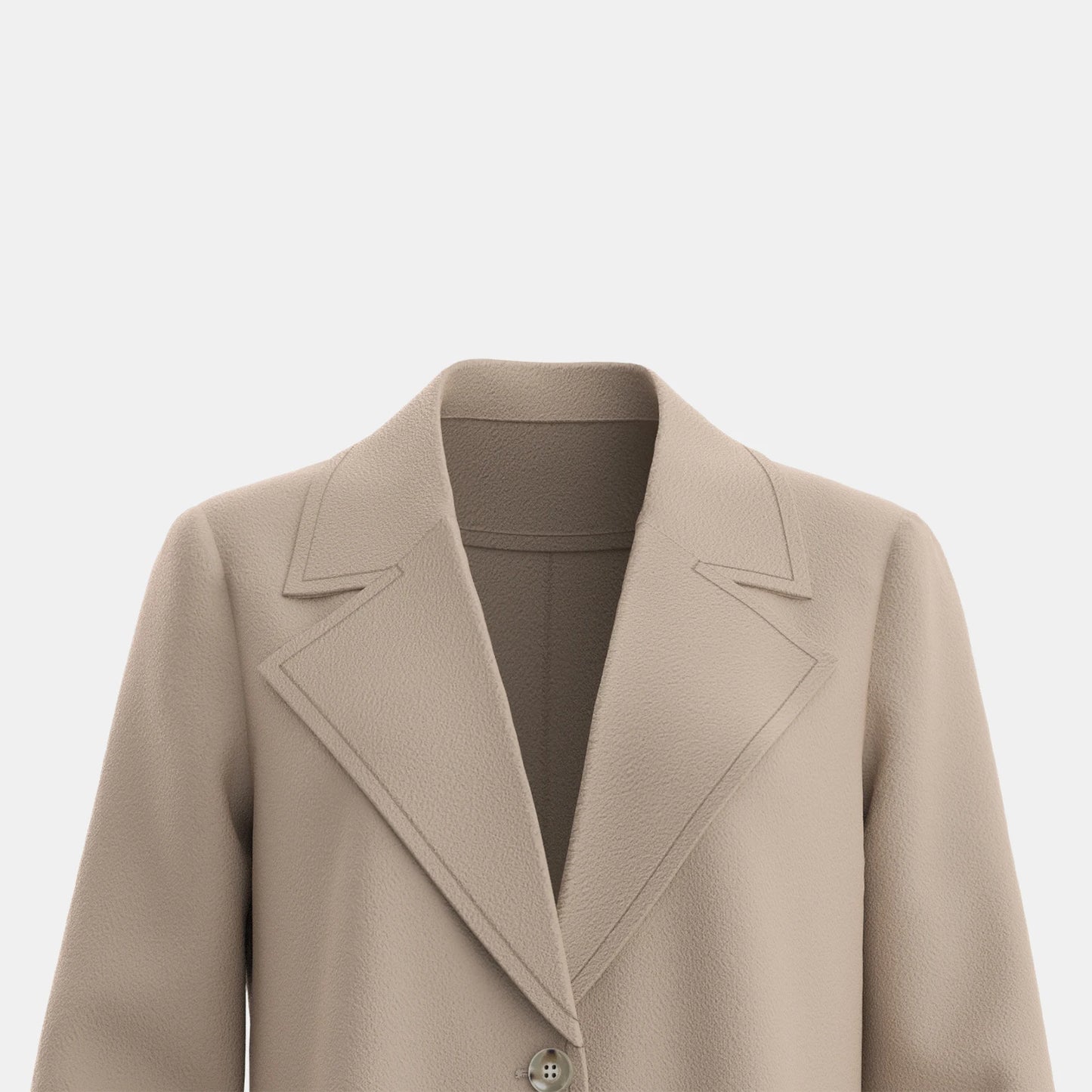 Women's Single Breasted Maxi Coat French Apricot Lapel Long Sleeve Loose Fit Casual Autumn Winter Overcoats