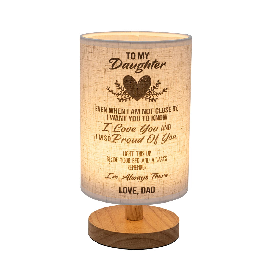 LED European Cloth Cover Table Lamp Solid Wood Base USB Plug Simple Nordic Bedroom Desktop Eye Protection Bedside Table Lamp