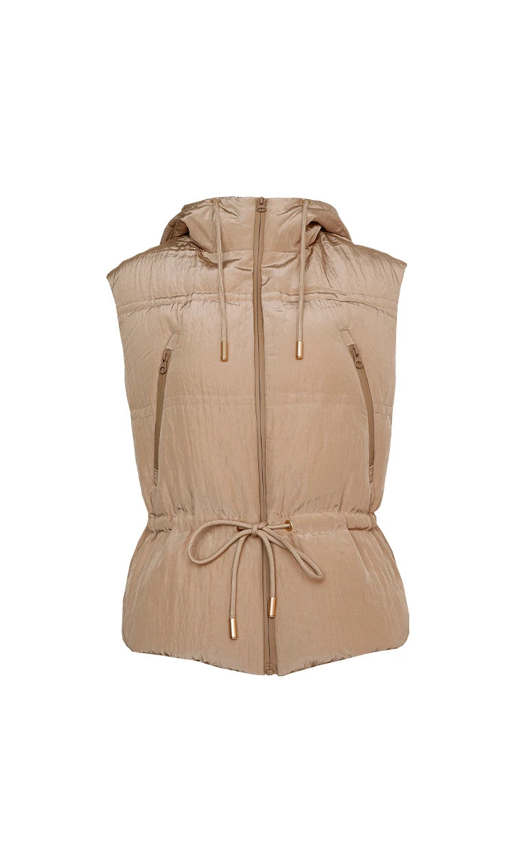 Women's High-Quality Luxury BC Winter Warm & Thick Duck Down Hooded Jackets, Down Vest Coats For Ladies