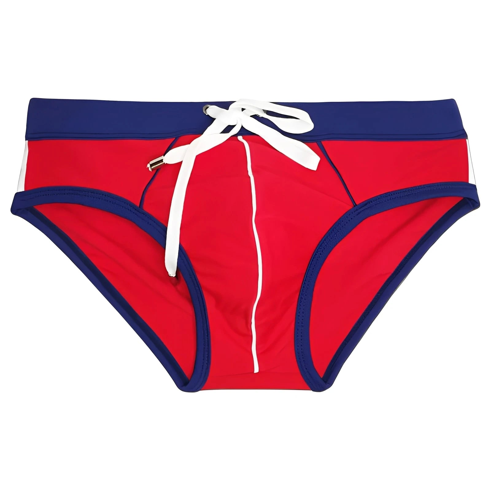 Men’s Printed Swim Briefs – Low Waist Padded Swimsuit for Beach, Pool & Summer Sports